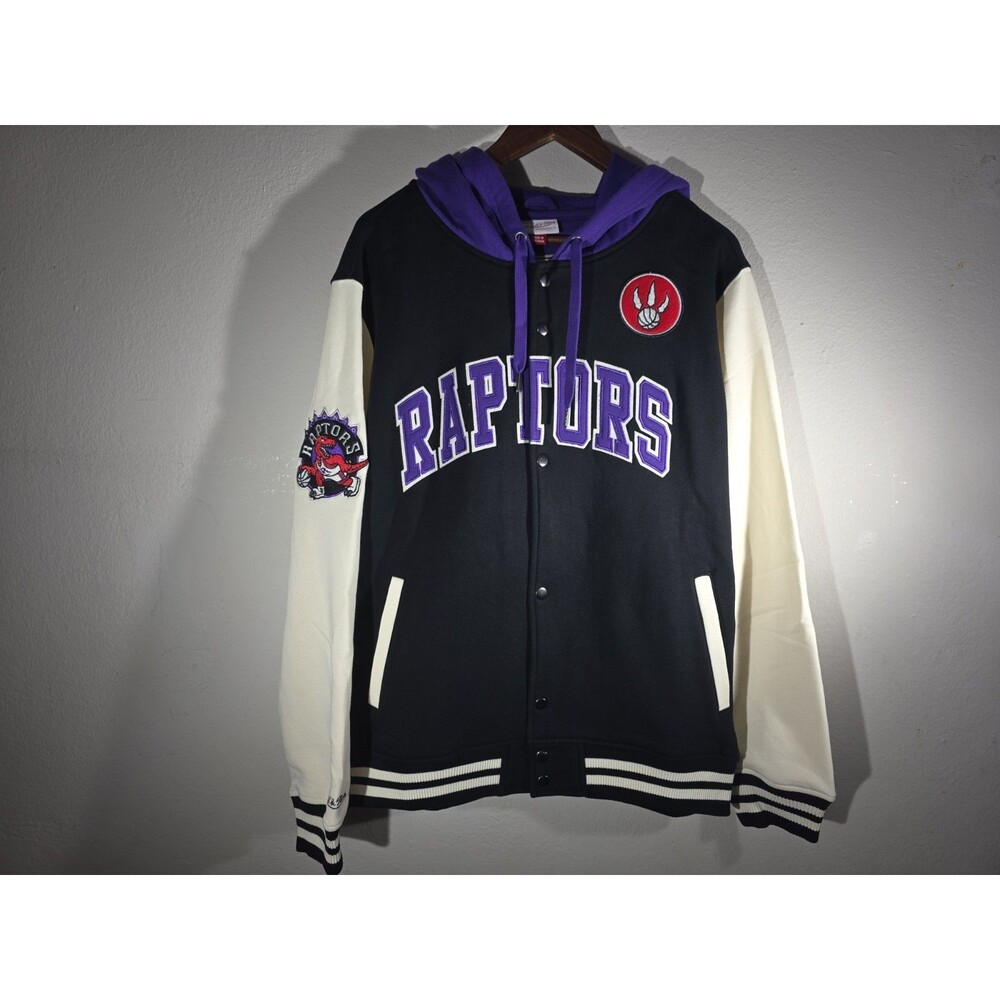 Men’s Mitchell & Ness Toronto Raptors Courtside Fleece Full-Snap Jacket Large